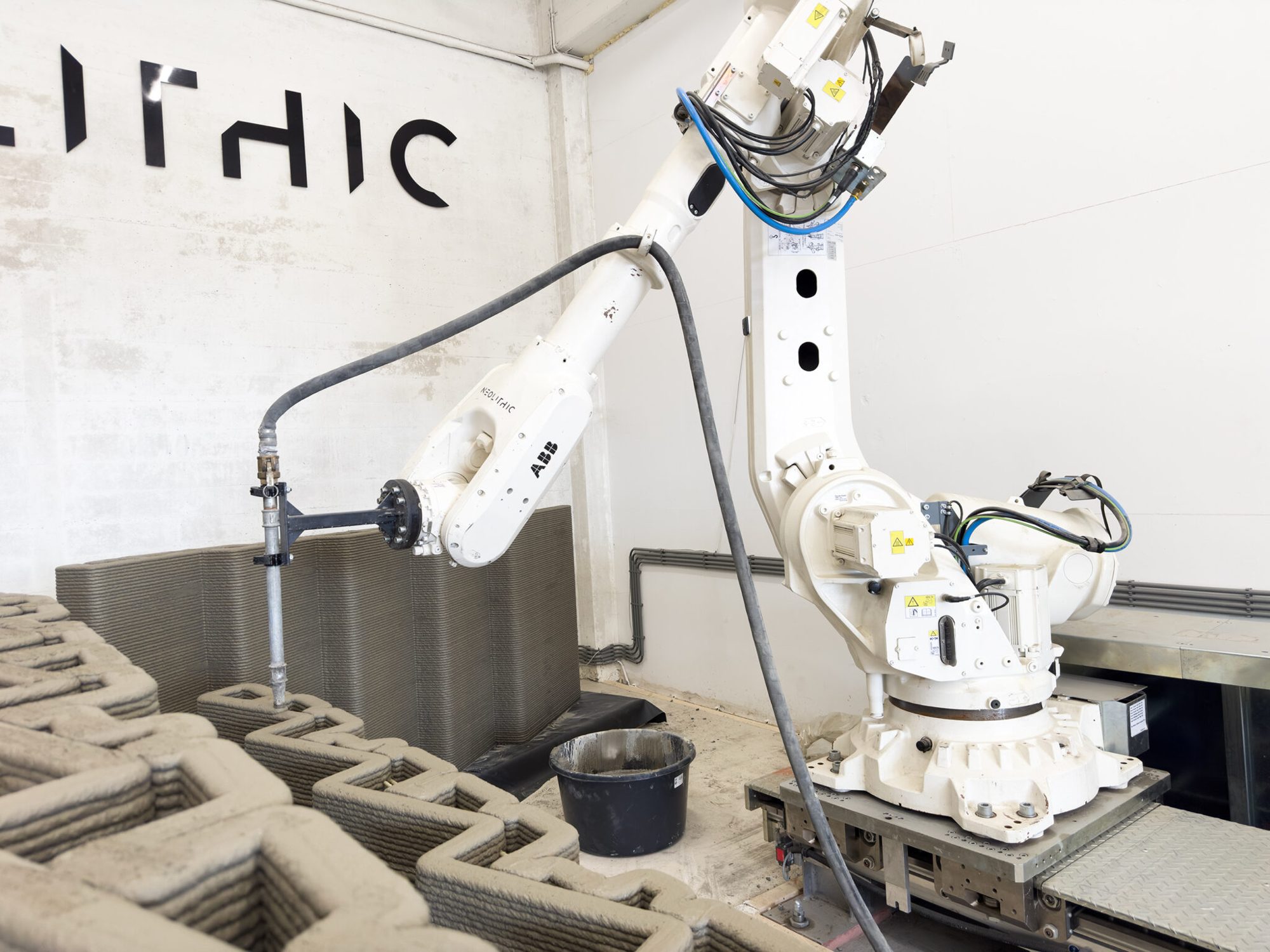 Robotic production in our robot lab