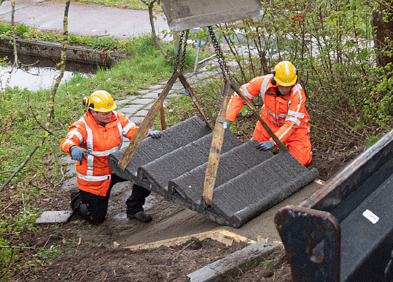 3D-printed slope stairs