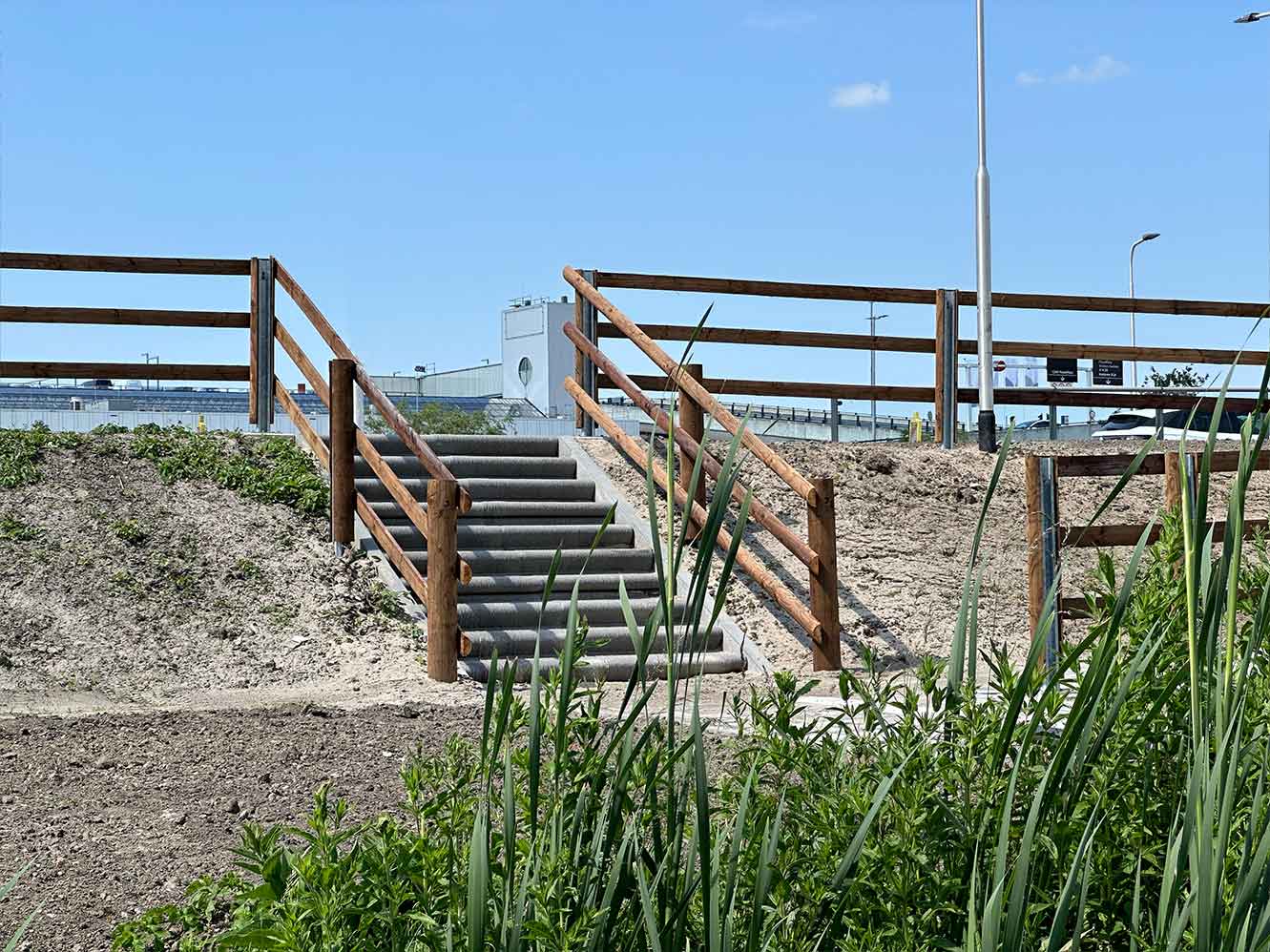 3D-printed slope stairs