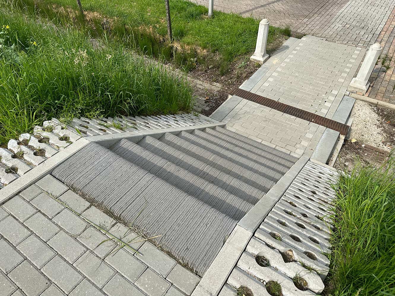 3D-printed slope stairs