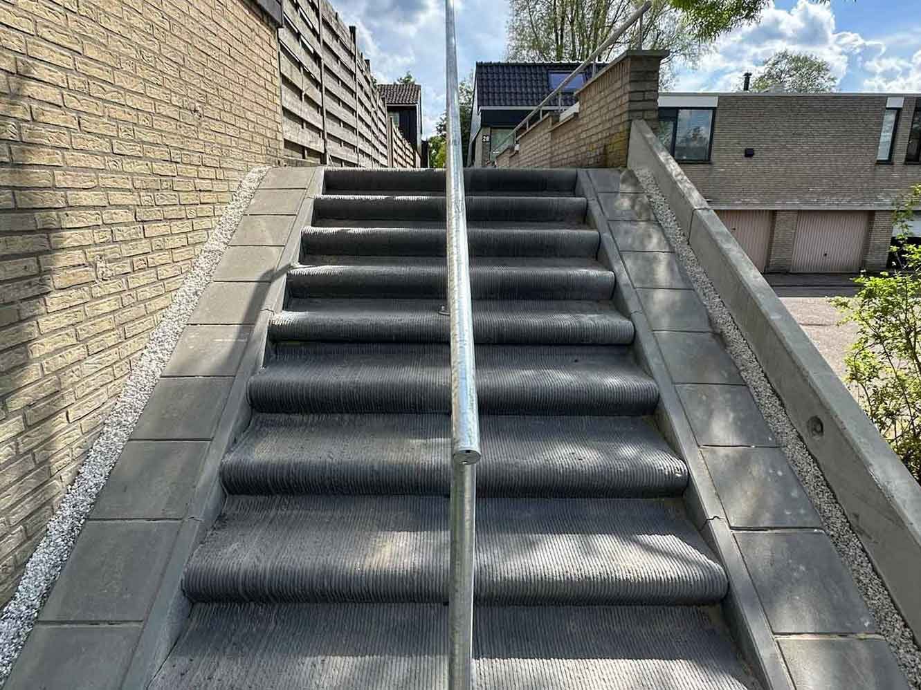 3D-printed slope stairs